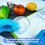 400 Pcs Sterile Plastic Petri Dishes with Lids
