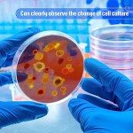400 Pcs Sterile Plastic Petri Dishes with Lids