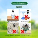 3-in-1 Soil Tester for Moisture, pH, Nutrients