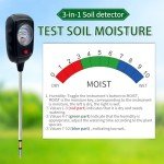 3-in-1 Soil Tester for Moisture, pH, Nutrients