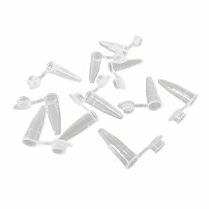 50 Pack Clear Plastic Centrifuge Tubes Vials