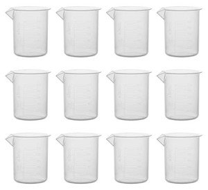 EISCO Premium Plastic Beaker Set, 12 Pieces