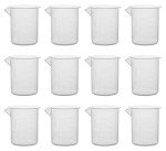 EISCO Premium Plastic Beaker Set, 12 Pieces
