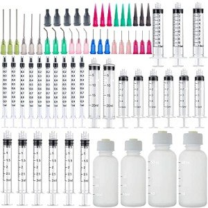 Glue Dispenser Set with Measuring Bottles and Caps