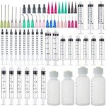 Glue Dispenser Set with Measuring Bottles and Caps