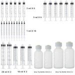 Glue Dispenser Set with Measuring Bottles and Caps