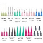 Glue Dispenser Set with Measuring Bottles and Caps