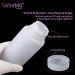 Labvida 1000ml Wide Mouth Plastic Reagent Bottles (2pcs)