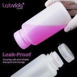 Labvida 1000ml Wide Mouth Plastic Reagent Bottles (2pcs)