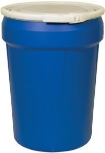 Eagle 30 Gallon Blue Plastic Lab Drum