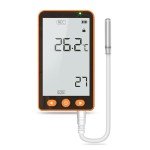 Temperature Data Logger with External Probe for Labs