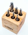 LLDSIMEX M2 HSS 6PC Ball End Mill Set