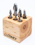 LLDSIMEX M2 HSS 6PC Ball End Mill Set