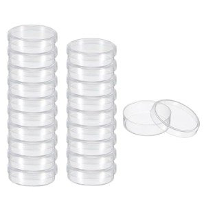 Clear 35mm Plastic Petri Dishes, 20 Pack