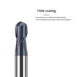 5PCS Ball Nose Carbide End Mill Set