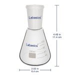 24/40 Glass Erlenmeyer Flask, 100 ml
