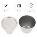 KONTONTY High-Temperature Iron Crucible with Lid