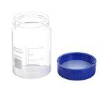 3-Pack 250 mL Wide Mouth Borosilicate Lab Bottles