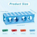 Colorful 4-Way Tube Rack for Lab Use