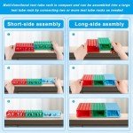 Colorful 4-Way Tube Rack for Lab Use