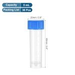 5mL Plastic Cryogenic Vials - 36 Pack