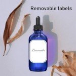 Blue Dropper Bottles, 4oz Tincture Set - 2-Pack