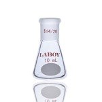 10mL Heavy Wall Erlenmeyer Flask with 14/20 Joint