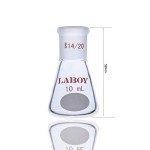 10mL Heavy Wall Erlenmeyer Flask with 14/20 Joint