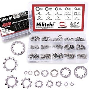 400-Piece Stainless Steel Lock Washers Set