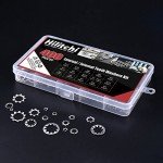 400-Piece Stainless Steel Lock Washers Set