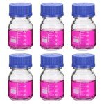 6 Pack 100ml Borosilicate Glass Storage Bottles