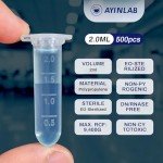AyinLab 2ml Microcentrifuge Tubes - 500 Pack
