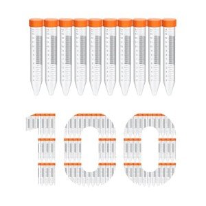 15mL Conical Centrifuge Tubes, 100 Pack