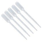 KINGLAKE 1ml Plastic Transfer Pipettes, Pack of 100