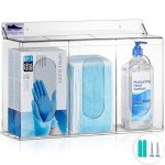 Acrylic Wall-Mounted Organizer for Gloves and Masks