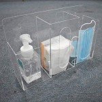 Hygiene Station with 3 Clear Acrylic Compartments