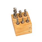 6-Piece High-Speed Steel M2 Ball Nose End Mill Set