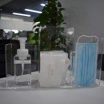 Hygiene Station with 3 Clear Acrylic Compartments