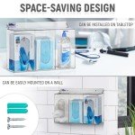 Acrylic Wall-Mounted Organizer for Gloves and Masks