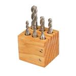 6-Piece High-Speed Steel M2 Ball Nose End Mill Set