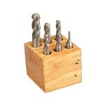 6-Piece High-Speed Steel M2 Ball Nose End Mill Set