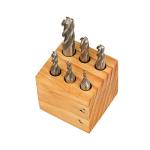 6-Piece High-Speed Steel M2 Ball Nose End Mill Set