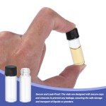 PATIKIL 2ml Clear Glass Sample Vials – 100 Pack