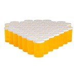 50 Pack Orange Empty Pill Bottles with Caps