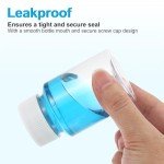 5-Pack 50ml PET Reagent Bottles with Screw Caps