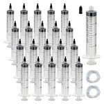 20 Pack Sterile 30mL Plastic Syringes with Caps