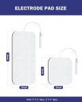 Reusable Electrodes Pads for TENS Units - 20 Pack