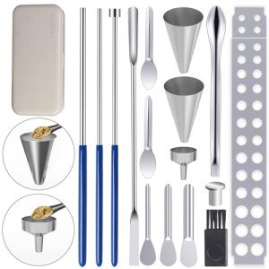16-Piece Lab Tools Kit with Funnels and Scoops