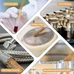 Brass Wire Brush Set for Tube Cleaning (7 Pieces)