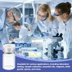 PATIKIL 5ml Lab Sample Vials with Caps - 8 Pack